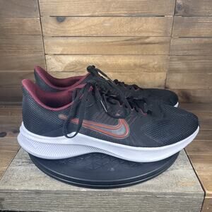 Nike Womens Size 12 WIDE Downshifter 11 Running Black Lace Up Athletic Shoes